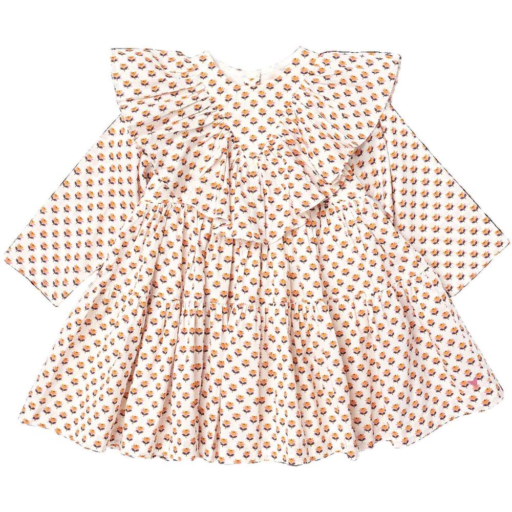 PINK CHICKEN girls raphaela dress in geo floral